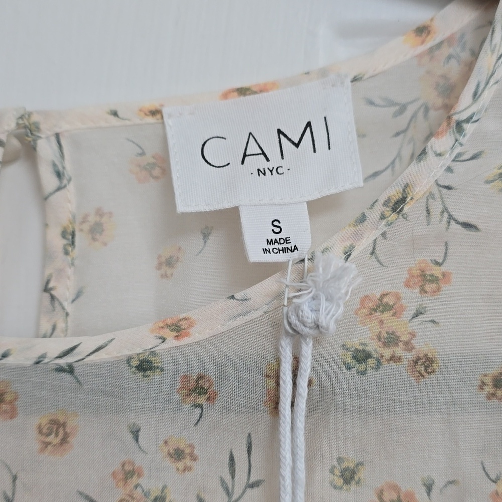 Cami NYC Rhela Cream Floral Puff Sleeve Blouse - Picture 6 of 10